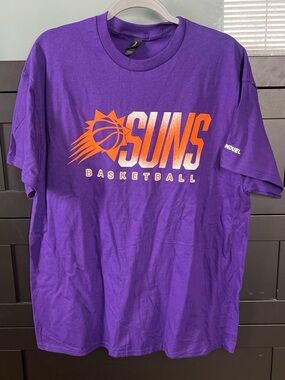 Gildan Purple Tee with Orange Graphic